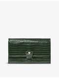 Aspinal of London croc-effect leather travel wallet, UK version