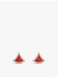 Bvlgari Divas' Dream earrings rose gold diamond carnelian (British brand)