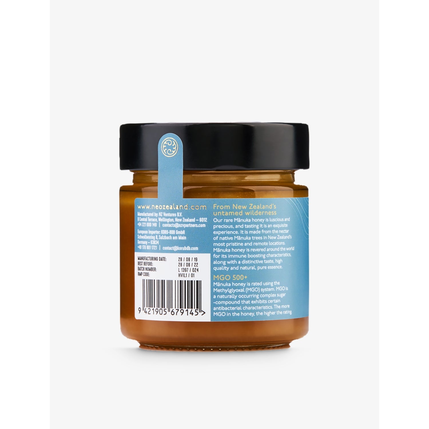 Koru Manuka honey MGO 500 250g, imported from the UK