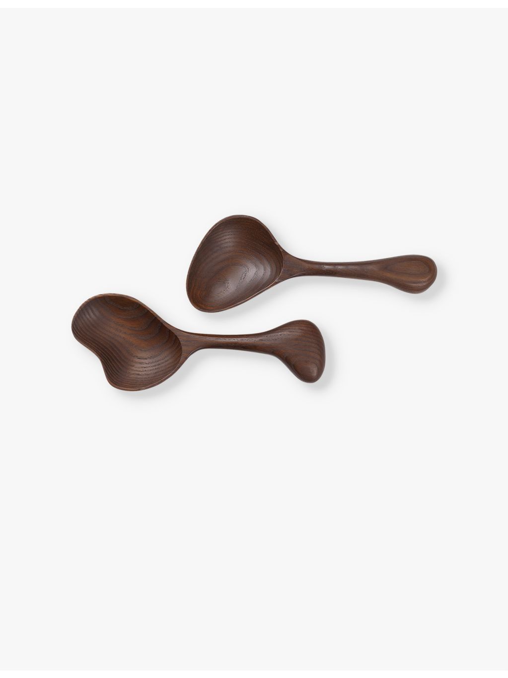 Ferm Living Os ash-wood salad servers 23cm - British product
