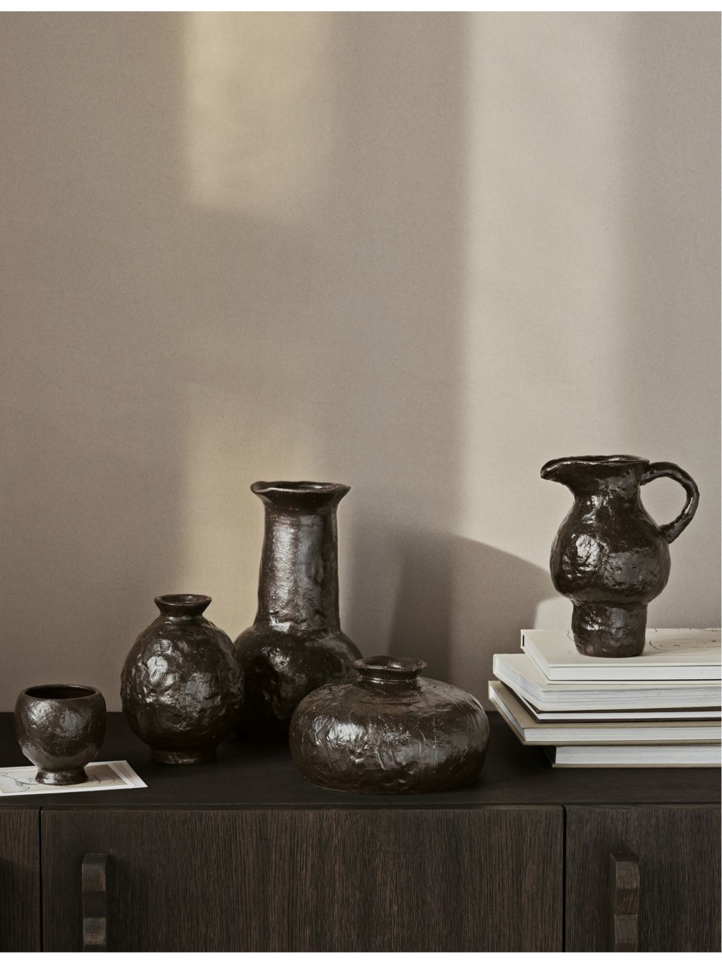 Ferm LIVING Doro glazed terracotta cup 8.7cm - British product