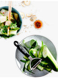 Microplane Y straight blade stainless steel peeler, imported from the UK