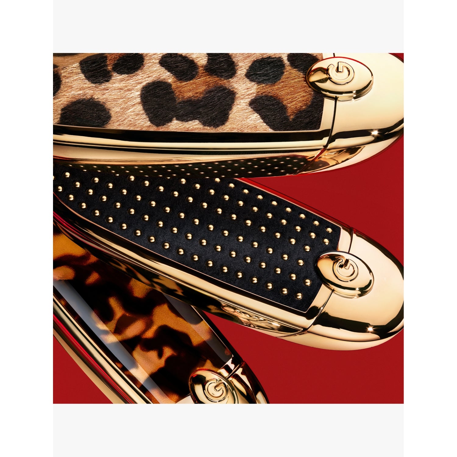 Guerlain Rouge G Les Studs metal lipstick case (British brand)