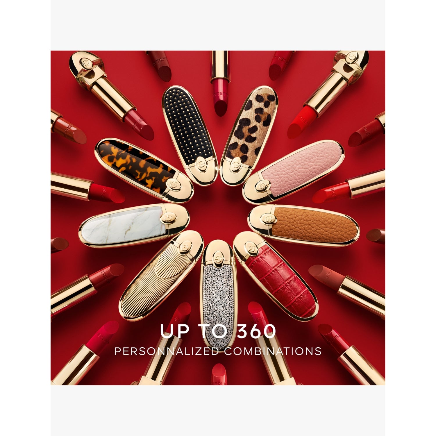 Guerlain Rouge G Les Studs metal lipstick case (British brand)
