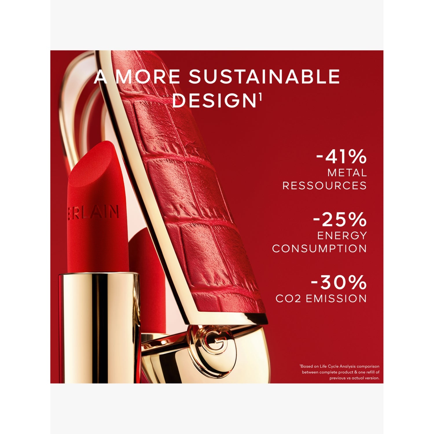 Guerlain Rouge G Les Studs metal lipstick case (British brand)