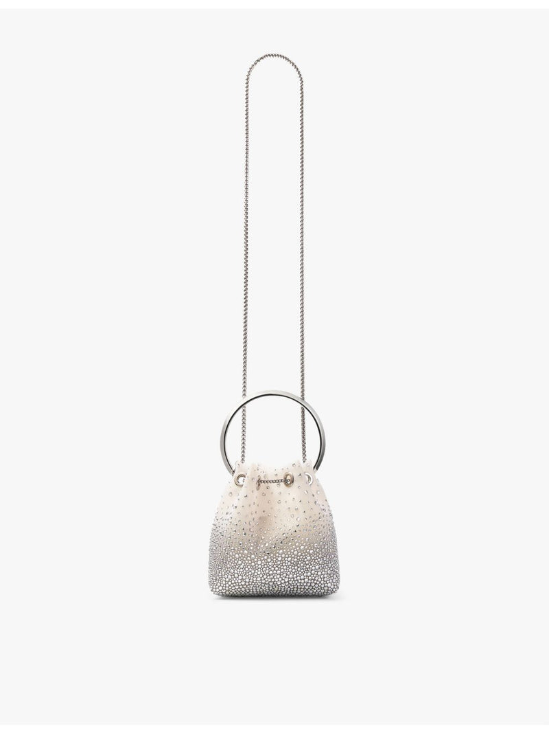Jimmy Choo Bon Bon crystal mesh bucket bag - British product