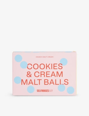 Selfridges Selection Cookie & Cream Malt Balls 150g, imported from the UK