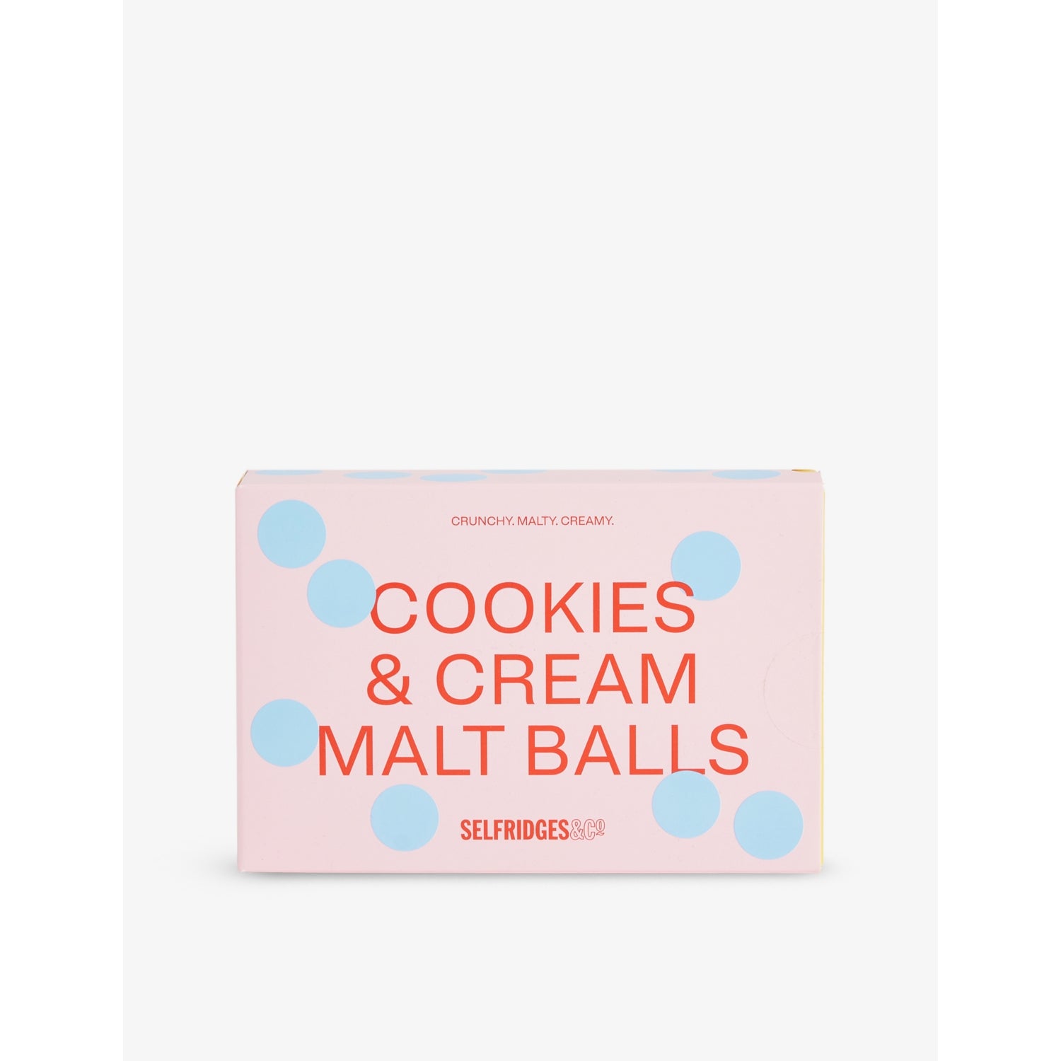 Selfridges Selection Cookie & Cream Malt Balls 150g, imported from the UK