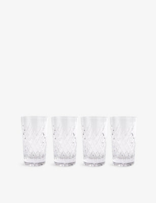 Soho Home Barwell highball crystal tumblers set of four (British brand)