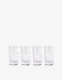 Soho Home Barwell highball crystal tumblers set of four (British brand)