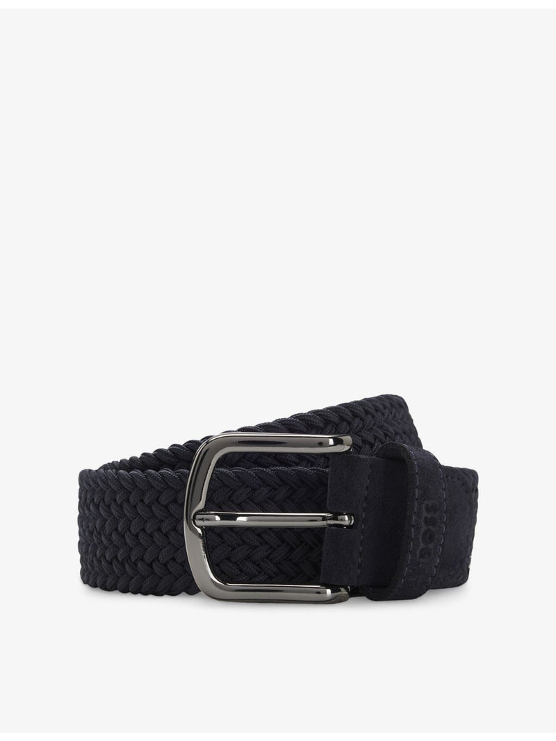 BOSS woven-design suede belt 3.5cm (British brand)