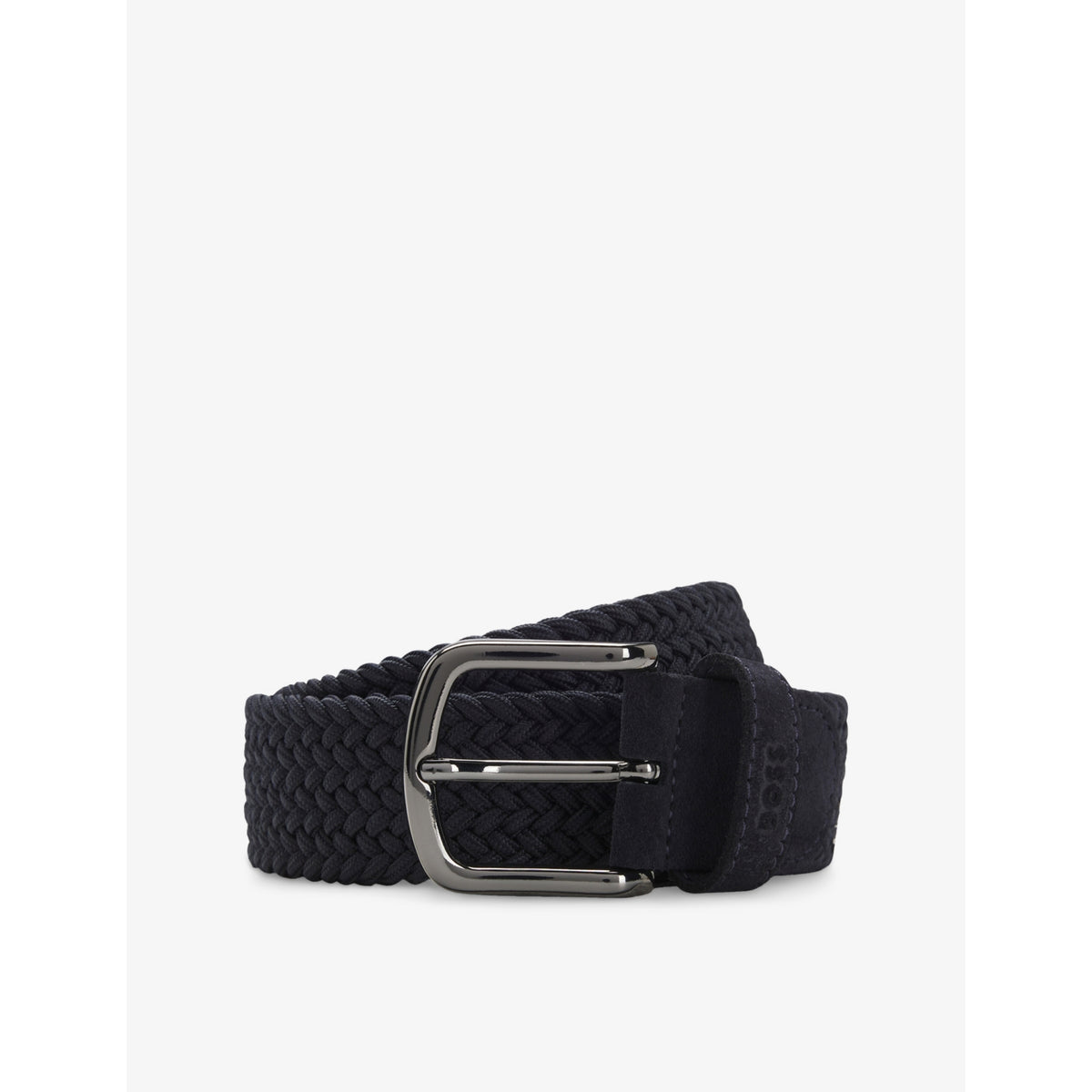 Woven-Design Suede Belt - 30