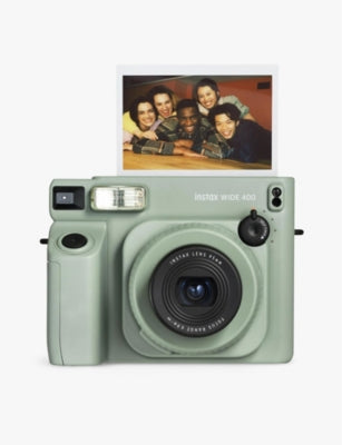 Instax Wide 400 instant camera with green finish, UK version