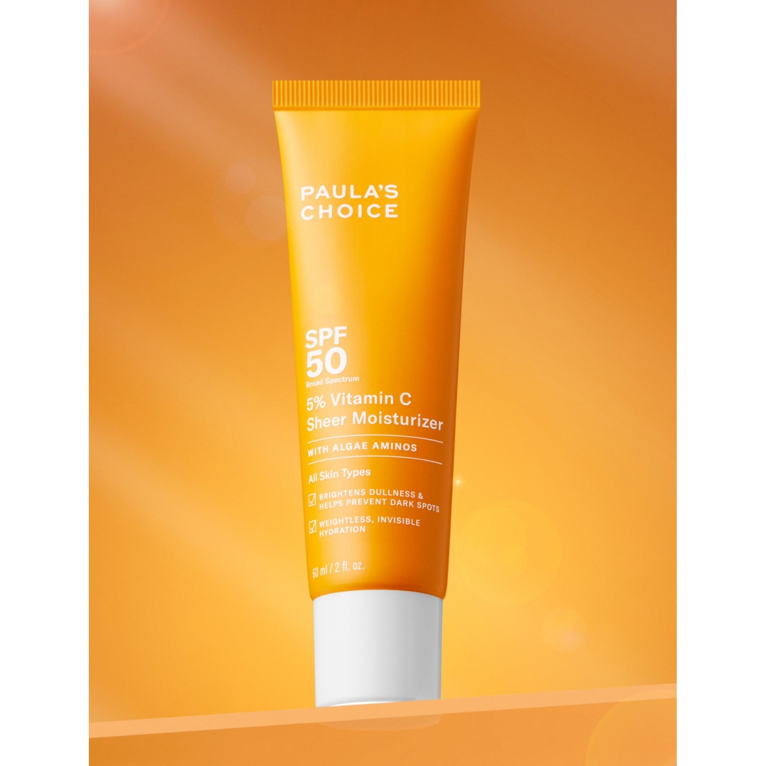 Paul's Choice vitamin C sheer moisturiser SPF50 60ml (British brand)