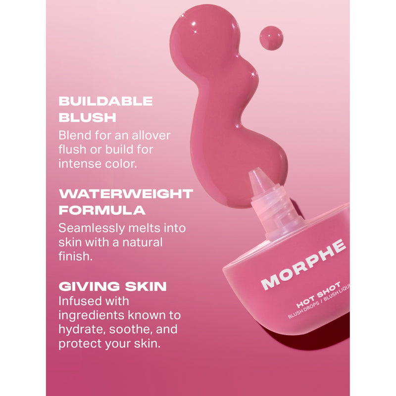 Morphe Hot Shot liquid blush drops 30ml (British brand)