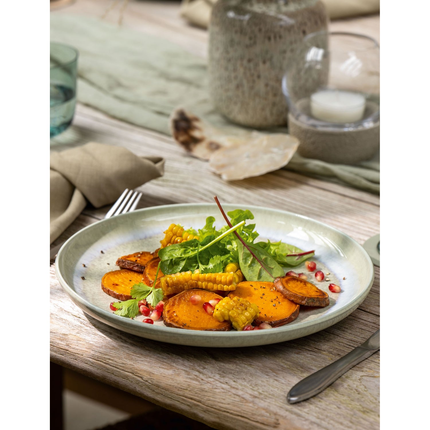 Villeroy & Boch Perlemor Alga flat porcelain plate 27cm - British product