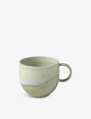 Villeroy & Boch Perlemor Alga glazed porcelain mug 290ml - British product