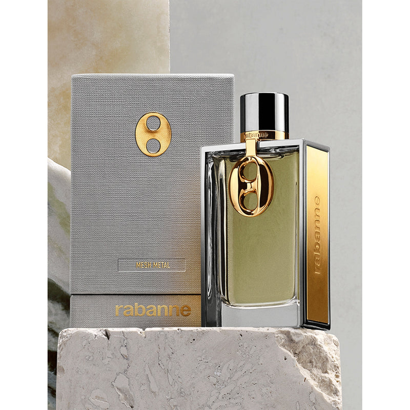 Rabanne Mesh Metal eau de parfum 125ml, imported from the UK