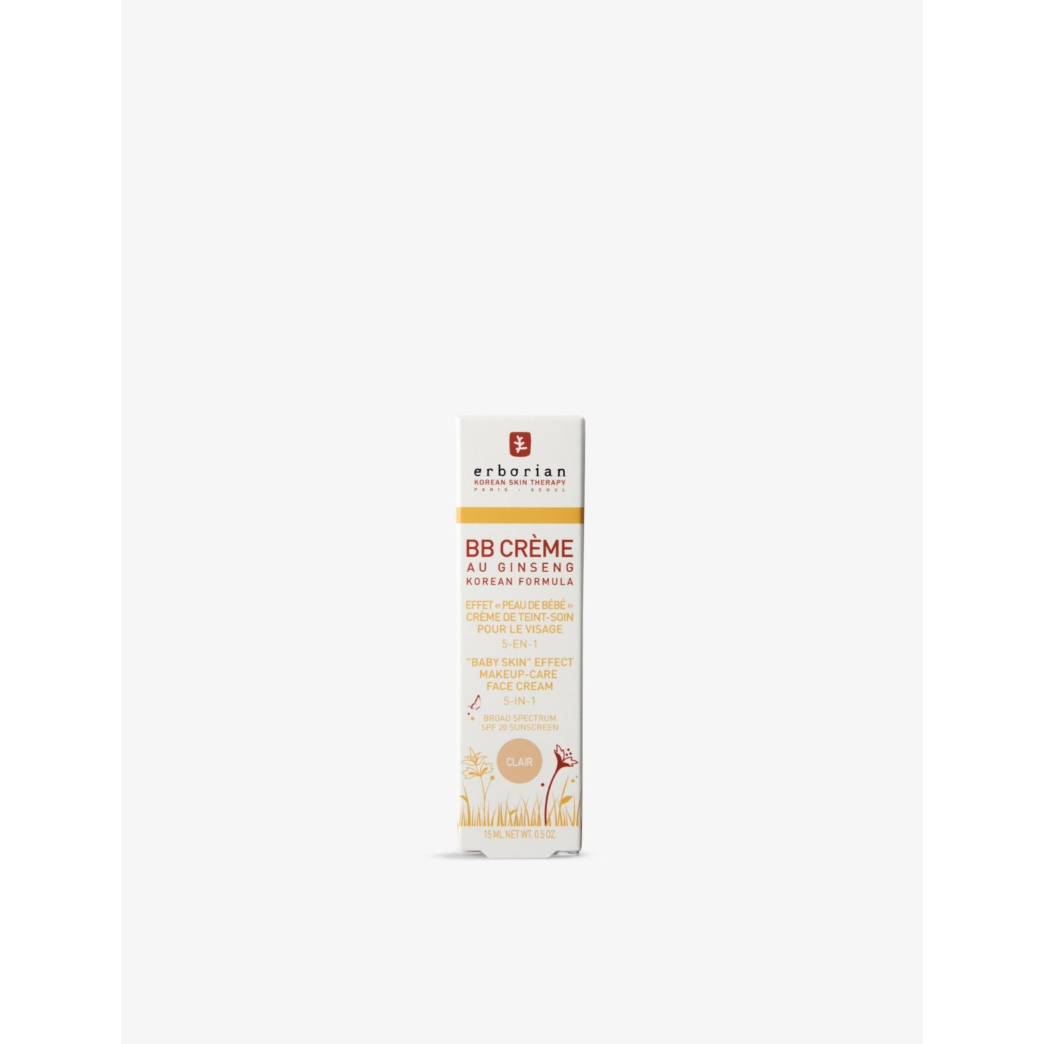 Erborian BB Crème vegan skincare 15ml - British product