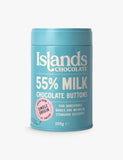 Islands Chocolate 55% milk chocolate buttons 200g (British brand)