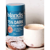 Islands Chocolate 75% dark chocolate buttons 200g - British product