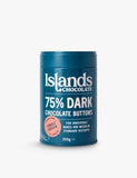 Islands Chocolate 75% dark chocolate buttons 200g - British product