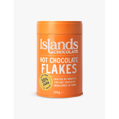 selfridges Islands Chocolate 55% Dark Chocolate Flakes 200g- Buy online at McGrocer