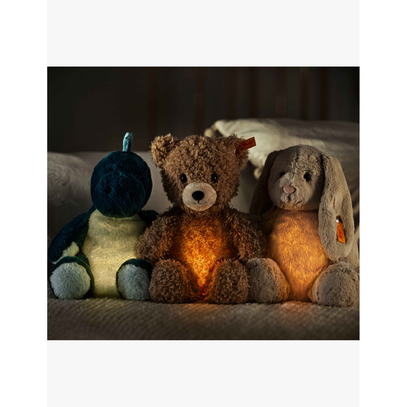 Steiff Caspar teddy bear 28cm with light-up feature (British brand)