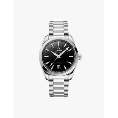 selfridges OMEGA Seamaster Aqua Terra Rhodium-Plated Stainless-Steel Automatic Watch 38mm- Buy online at McGrocer