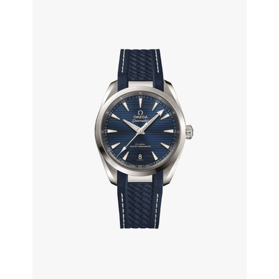 selfridges OMEGA Seamaster Aqua Terra Steel and Rubber Automatic Watch 38mm- Buy online at McGrocer