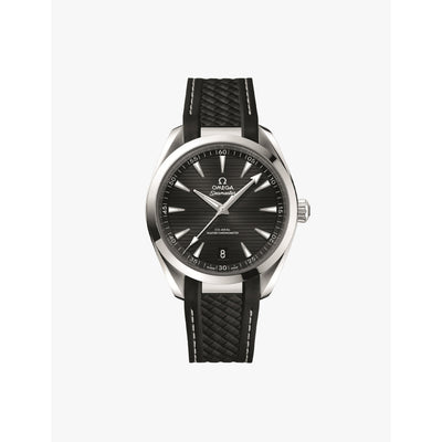 selfridges OMEGA Seamaster Aqua Terra Stainless-Steel and Rubber Automatic Watch 41mm- Buy online at McGrocer