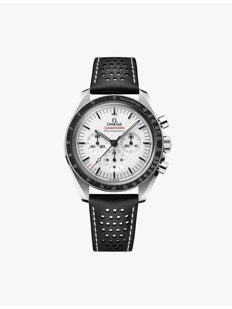 Omega Speedmaster Moonwatch Professional steel leather watch 42mm, imported from the UK