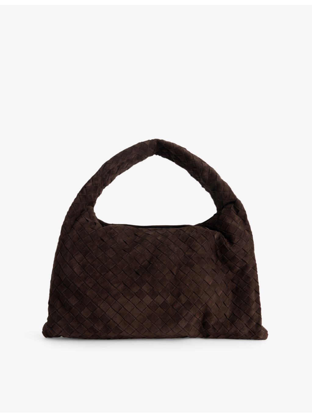 Bottega Veneta Hop medium suede shoulder bag, imported from the UK