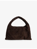 Bottega Veneta Hop medium suede shoulder bag, imported from the UK