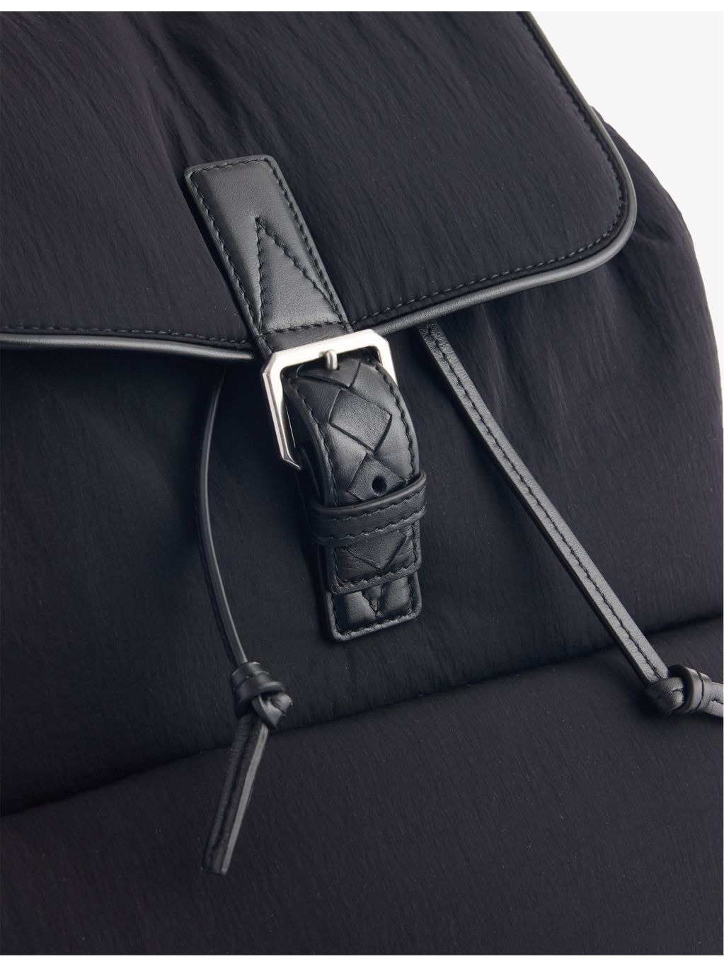 Bottega Veneta Nylon Intrecciato backpack, imported from the UK
