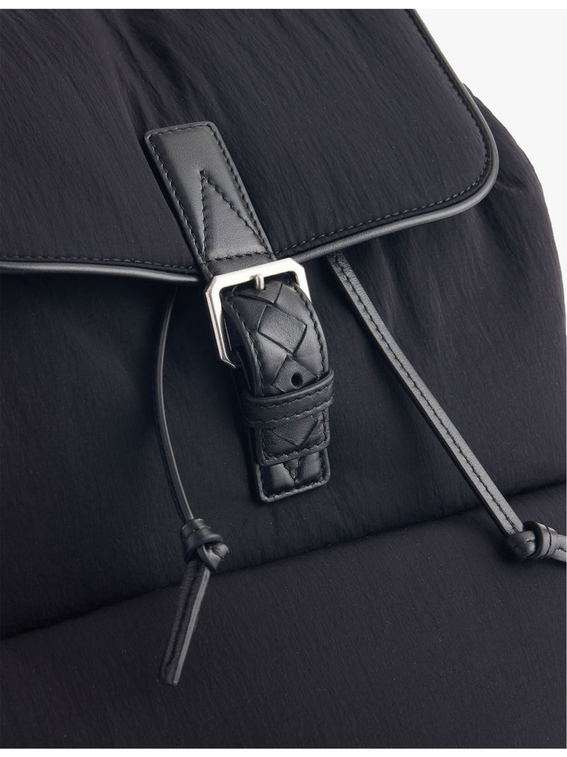Bottega Veneta Nylon Intrecciato backpack, imported from the UK