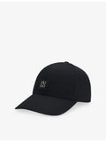 HUGO cotton twill baseball cap with stacked logo, UK version