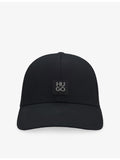 HUGO cotton twill baseball cap with stacked logo, UK version