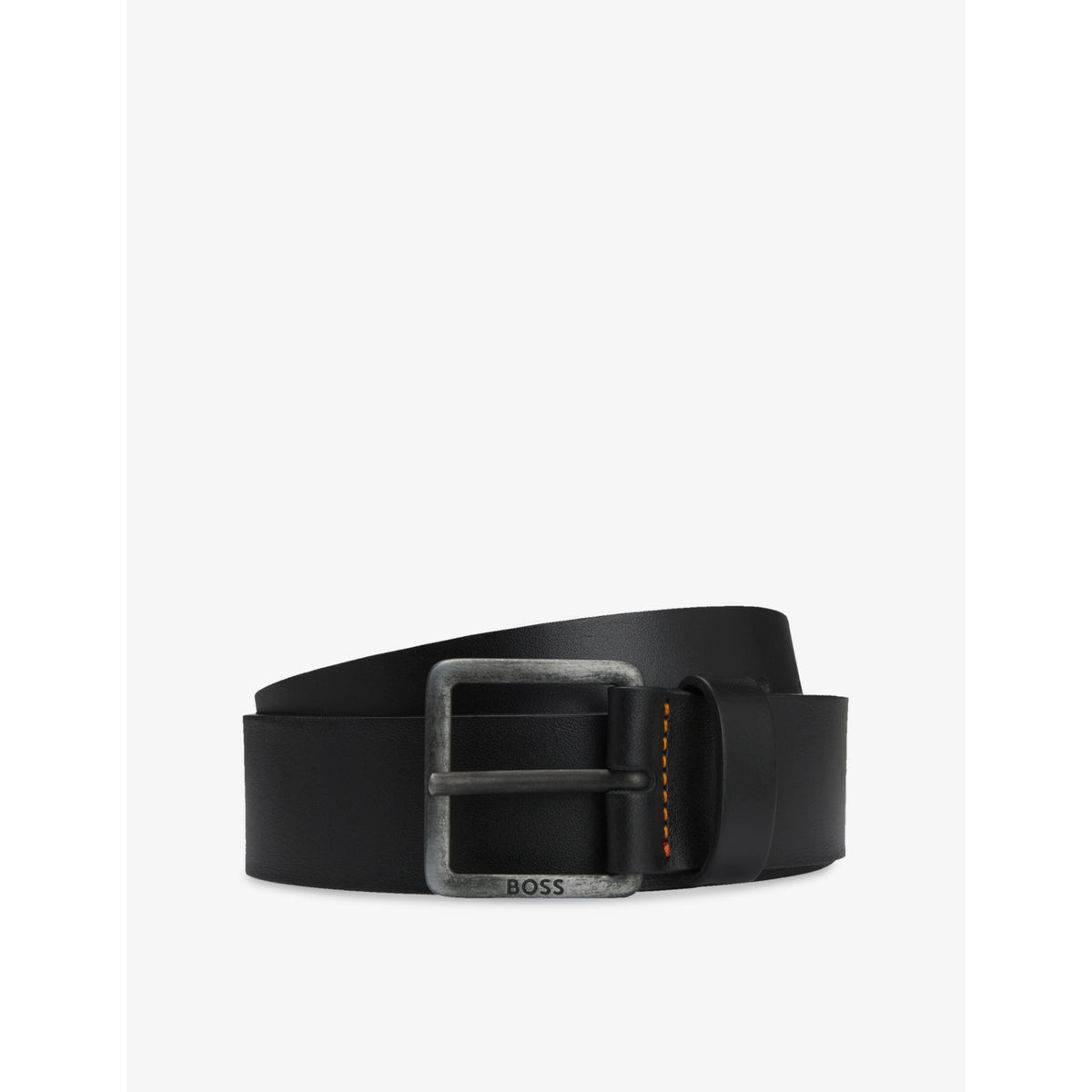 Logo-Buckle Leather Belt - 34