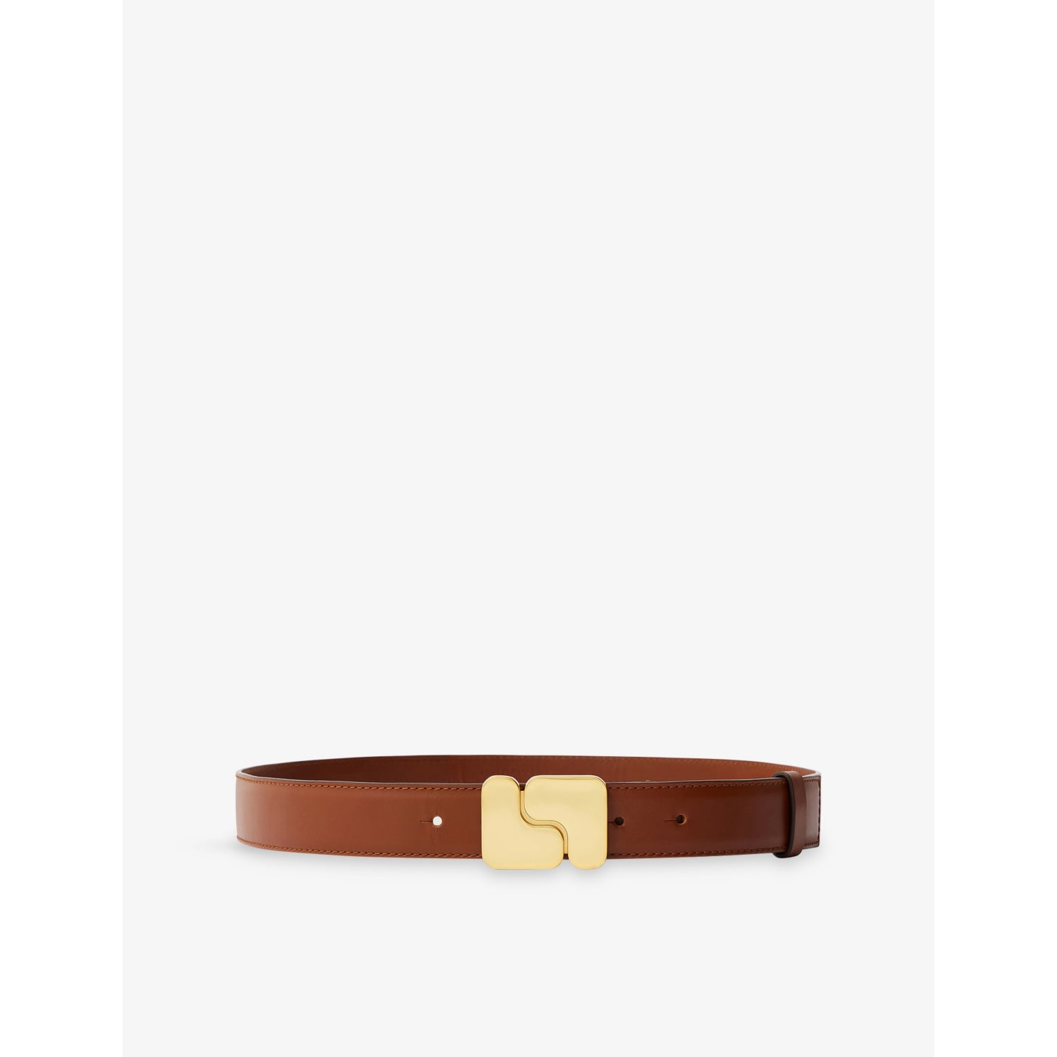 Ninon logo-buckle leather belt - S