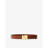 Ninon logo-buckle leather belt - S