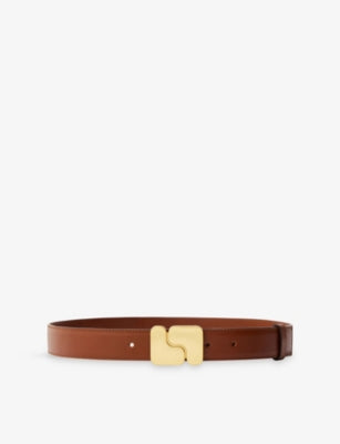 Soeur Ninon Logo-Buckle Leather Belt