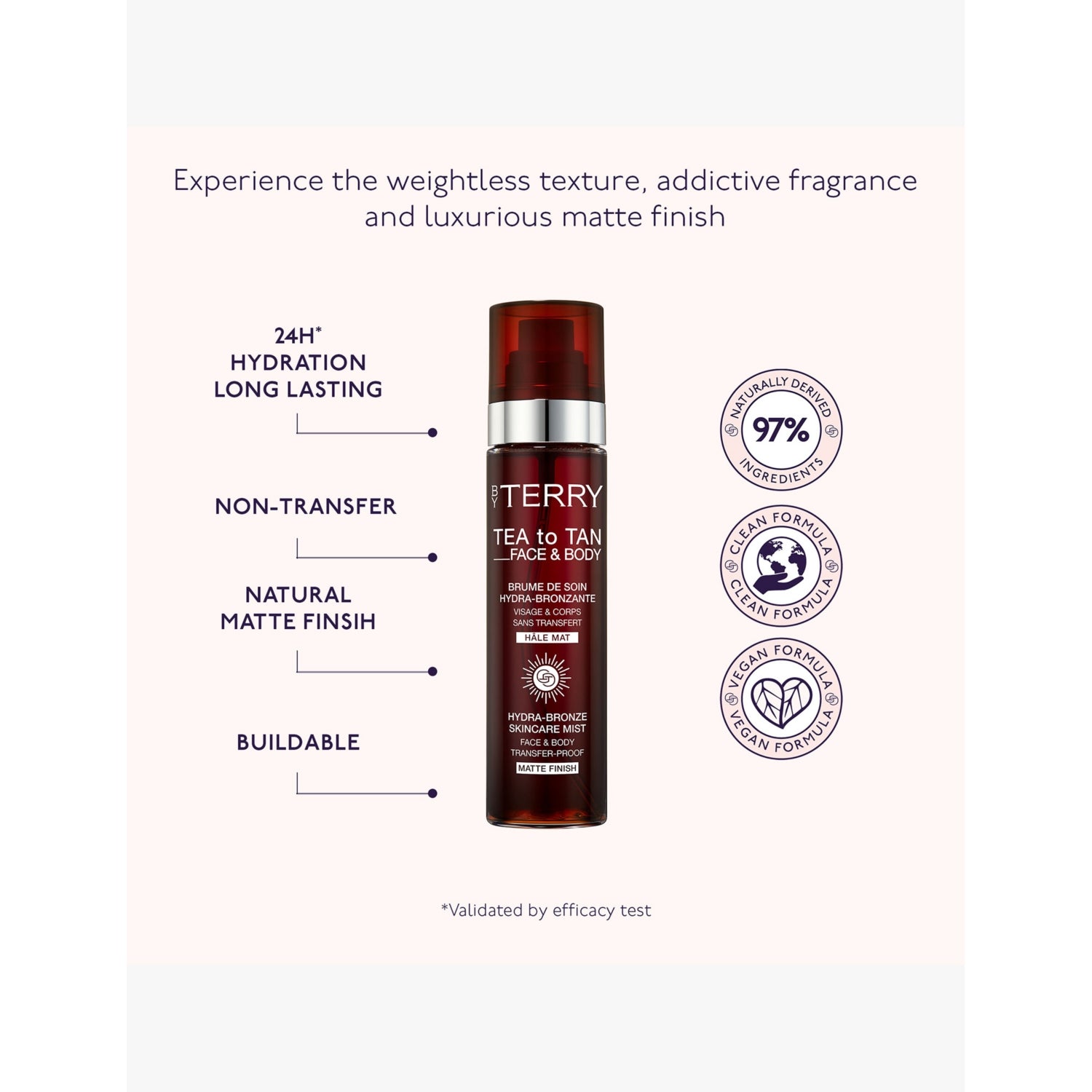 By Terry Tea To Tan matt finish tan spray 100ml - British product