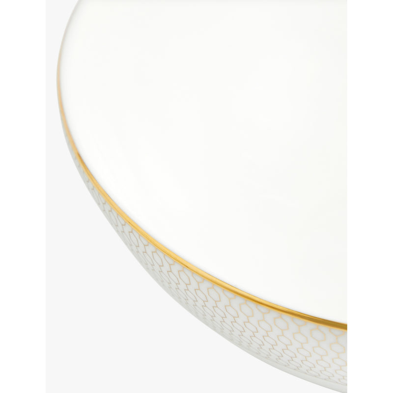 Wedgwood Gio Gold bone china soup noodle bowl 20cm geometric pattern, UK version