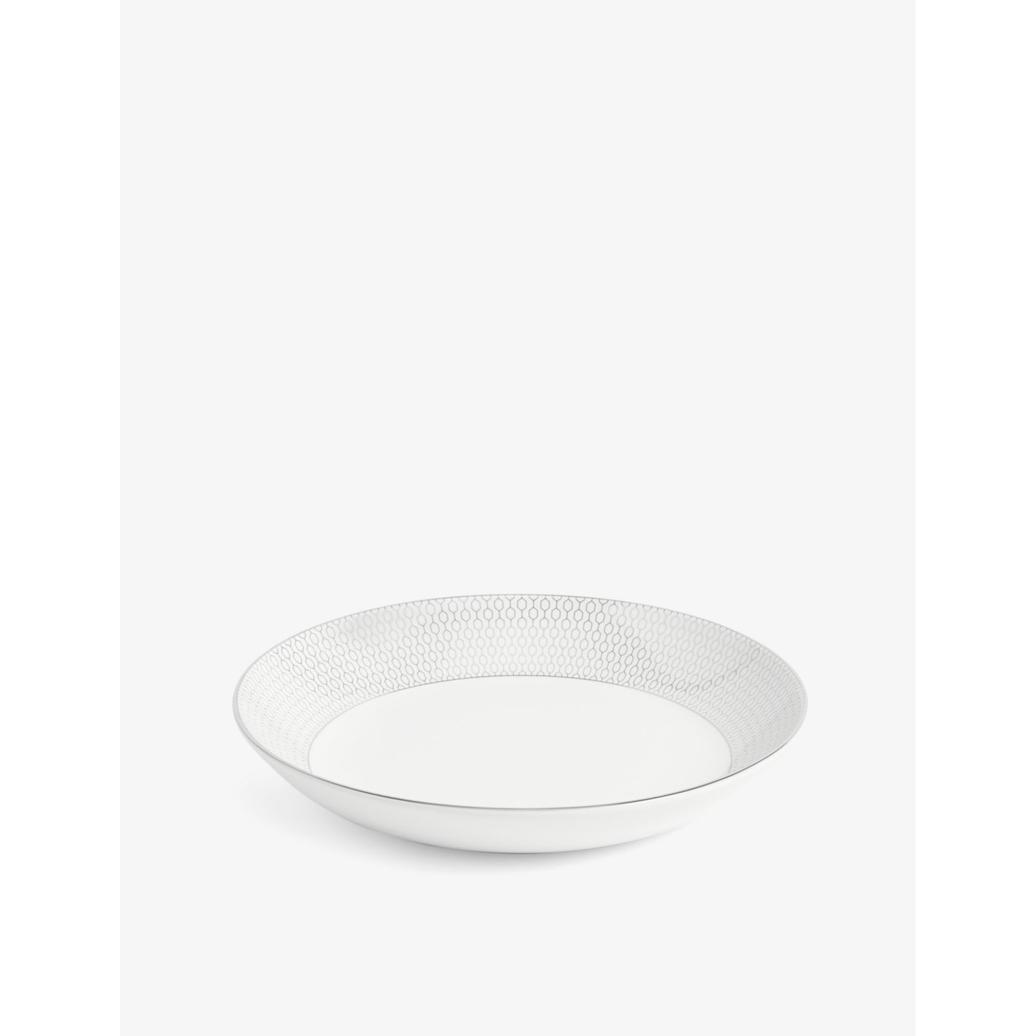 Wedgwood Gio Platinum bone china deep plate 22cm (British brand)