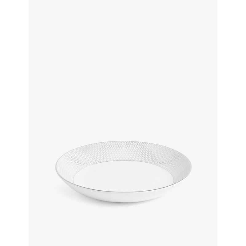 Wedgwood Gio Platinum bone china deep plate 22cm (British brand)