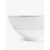 Wedgwood bone china rice bowl Gio Platinum geometric pattern 12cm, UK version