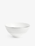 Wedgwood bone china rice bowl Gio Platinum geometric pattern 12cm, UK version