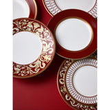 Wedgwood Renaissance Red bone china pasta bowl 24cm, imported from the UK