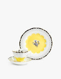 Royal Albert bone china Wanda teacup saucer plate set, UK version